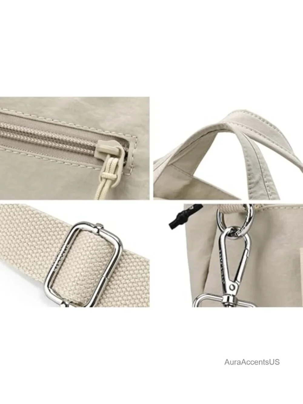 Polyester Nylon Hobo Shoulder Crossbody Bag Women's Purse Tote